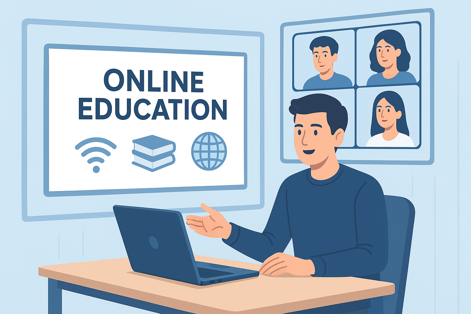 make a presentation on the topic online education