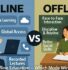online vs offline education debate points