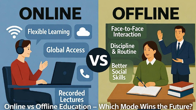 online vs offline education debate points